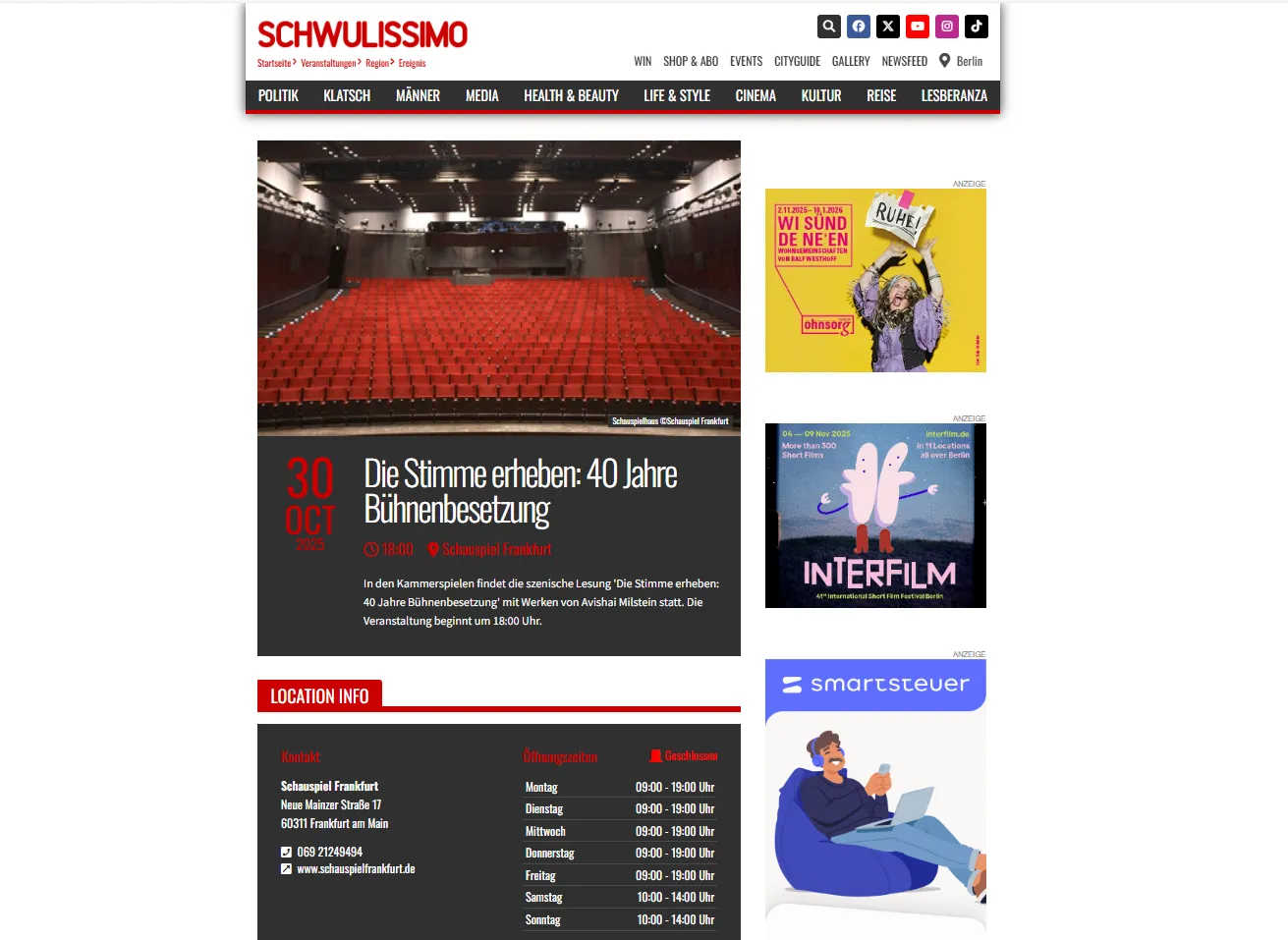 https://schwulissimo.de/events/hessen/kultur/die-stimme-erheben-40-jahre-buehnenbesetzung-2025-10-30